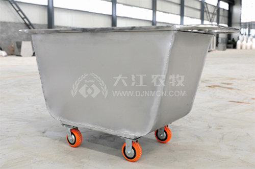 四轮双边手推料车